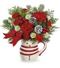 Send A Hug Frosty Stripes Bouquet